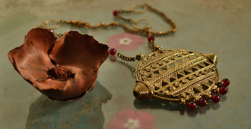प्रभा ✺ Brass Necklace { 5 }